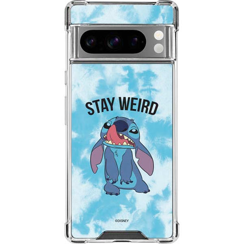 Disney Lilo and Stitch Stay Weird Google Pixel 8 Pro Clear Case